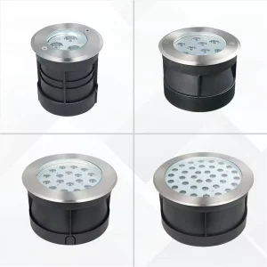 Outdoor Recessed Ground Floor Lamp IP67 Waterproof RGB Inground 12V DC24V 304 Stainless Steel Buried LED Underground Light