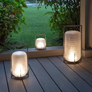 Outdoor Rechargeable LED Lawn Lantern IP65 Waterproof with Remote Control for Hotels and Lawn Garden Use 3 Year Warranty