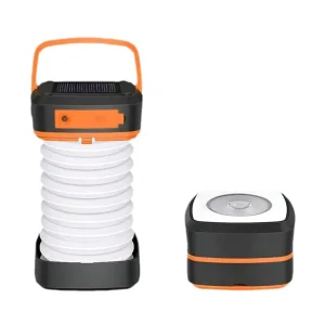 Outdoor Rechargeable LED Touch-Control Camping Lamp, Handheld Folding Vertical Light, Home Style