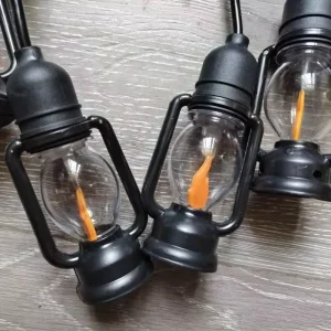 Outdoor Retro Kerosene LED Light String 5M IP65 PVC 2700K JR013