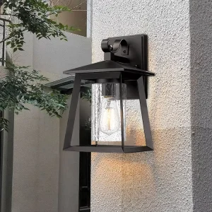 Outdoor Road Garden Backyard Pathway Iron E26 Glass Decorative Wall Light