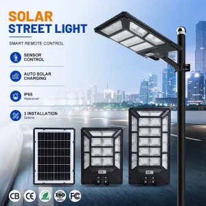 Factory Outdoor Integrated Column Lamps 500w 1000w High Luminous Flux Solar Street Light