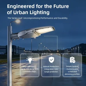 Outdoor Road Path Way 20W Street Pole ENEC High Lumen Garden LED Street Light