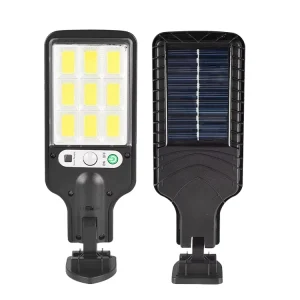 Outdoor Road Solar Street Light IP65 Waterproof ABS Remote Control LED Wall-Mounted Monocrystalline CE Certified Ra80 6000K