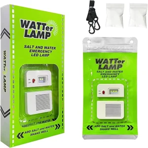 Outdoor Salt and Water LED Emergency Night Fishing Lamp Includes Salt
