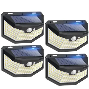 Outdoor Security Lights 3 Modes Wall Lamps Motion Sensor Solar Lights for Home Garden Yard Corridor Lighting