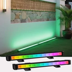 Outdoor Smart LED Linear Facade Wall Washer Light AC 85-265V 45W IP65 Aluminum Dimmable 50000-Hour Lifespan