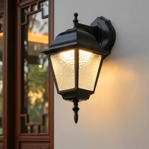 Outdoor Solar Aluminum Waterproof Wall Lamp 3500K Wash Corridor Balcony Villa Courtyard Terrace Garden Lighting