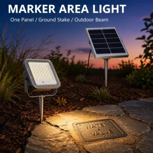 Outdoor Solar Area Light With Ground Spike Multi Control for Garden Landscape Marker Lighting