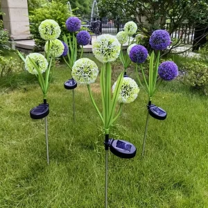 Outdoor Solar Dandelion LED Lamp IP65 Waterproof Garden Landscape Light for Yard Villa Patio Pathway Decoration
