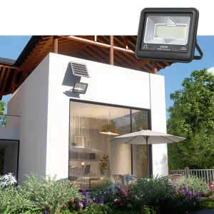 Outdoor Solar Flood Light 3 Colors Adjustable 400w 500w 600w Solar Flood Lamp with Remote Control