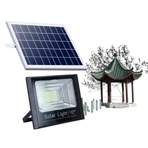 Outdoor Solar Floodlight IP67 High-Brightness LED Street Light with Light Control for Rural Courtyard and Household Indoor Use