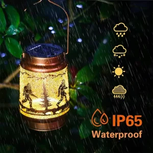 Outdoor Solar Garden Landscape Lights IP65 Waterproof Metal LED Small Hollowed Out Shaped Festival Creative Gifts