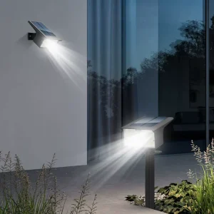 Outdoor Solar Garden Light IP65 Waterproof LED Lawn Ground Pathway Lamps Two Lighting Models