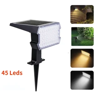 Outdoor Solar Garden Light IP65 Waterproof LED Solar Powered Lamp for Garden Yard Lawn Pathway Solar Wall Light