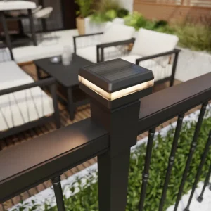 Outdoor Solar Garden Post Cap Fence Light LED Multi base Solar Power Column Cap Head Path Lamp Waterproof