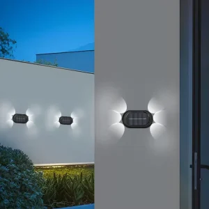 Outdoor Solar Garden Wall Light,Corridor Wall Mounted Solar Wall Lamp Solar Pathway Lights Solar Outdoor Lights