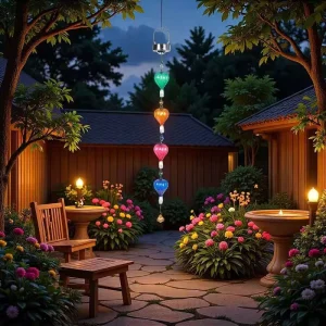 Outdoor Solar IP65 LED Small Hot Air Balloon Hanging Light with Wireless Control 360 Beam Angle for Gardens Courtyards Porches