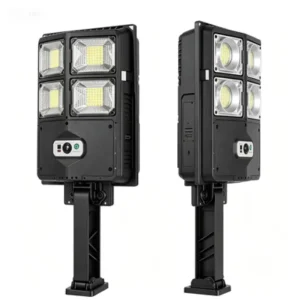 Outdoor Solar Integrated Street Lamp Human Body Sensor Remote Control IP65 Waterproof 10000lm 6000K Daylight Road Garden Office