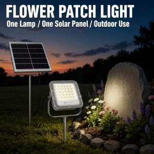 Outdoor Solar LED Floodlights 100W 150W 200W Intelligent Light Control Dusk to Dawn Auto On/Off