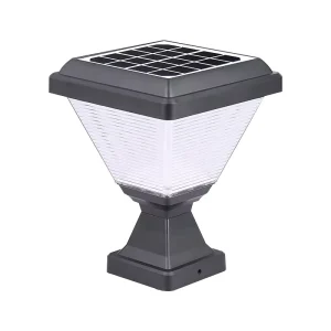 Outdoor Solar LED Gate Post Pillar Light IP65 Waterproof Dimmable High CRI 80 50000 Hours