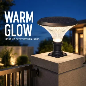 Outdoor Solar LED IP65 30W Cap Light for Garden Gate Fence Brick Column