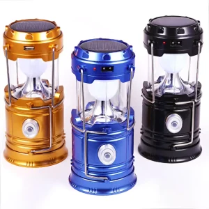 Outdoor Solar LED Lamp USB Rechargeable Emergency Horse Lantern COB Camping Light ABS Body