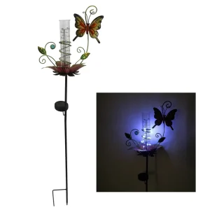 Outdoor Solar LED Weather Resistant Waterproof Ambient Decorative Lights Modern Art Deco Glossy Finish Customizable Size