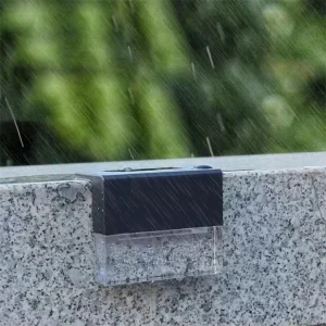 Outdoor Solar Lamp Solar Step Lights Waterproof Wall Stairs LED Deck Lights Household Patio Stair Fence Yard Landscape Decor
