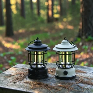 Outdoor Solar Lantern ABS Material Portable Electric Camping Picnic Hiking Fishing Type-C Rechargeable LED Light IP65 Rated