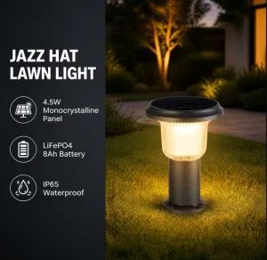 Outdoor Solar Lawn Light Modern Minimalist Design Easy to Install IP65 Outdoor Waterproof and Dustproof Solar Landscape Light