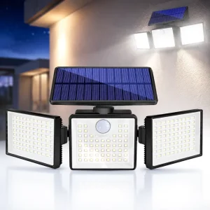 Outdoor Solar Lights 235LED Super Bright 270 Security Floodlight Waterproof Dusk Dawn Garden Lighting with 1-Year Warranty