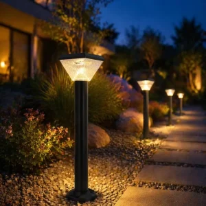 Outdoor Solar Lights Garden IP6S Mini Square Spike 2835SMD Remote Control Auto Sensor Private Pathway Driveway Night Decor Lamp