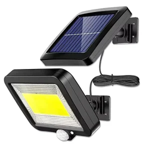 Outdoor Solar Motion Sensor Wall Light Separate Solar Panel 3 Modes Adjustable LED Security Lamp for Garden Garage Patio Yard