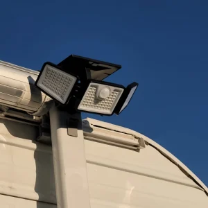 Outdoor Solar PIR Motion Sensor Security Light IP65 2500 lm Monocrystalline Silicon Waterproof Wall Sconce for Garden Road