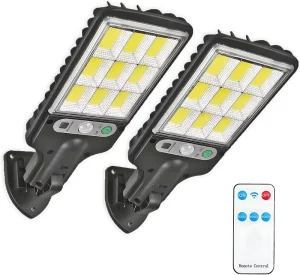 Outdoor Solar Panel Security Wall Light Warm White LED IP65 Motion Sensor Rechargeable Easy Installation for Front Door Yard