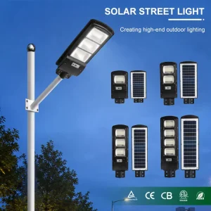 Outdoor Solar Street Lights IP65 Waterproof Dustproof LED ABS Material Road Use CE Certified