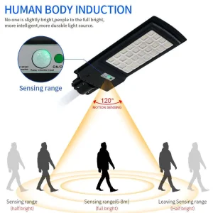 Outdoor Solar Street Lights IP65 Waterproof Dustproof LED ABS Material Road Use CE Certified