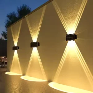 Outdoor Solar Wall Washing Lamp Landscape Lamp Up and Down Luminous Wall Lights IP65 Waterproof Garden Lights for Garden Yard