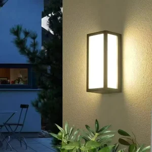 Outdoor Solar Waterproof LED Wall Lamp Aluminum Alloy Street Courtyard Light