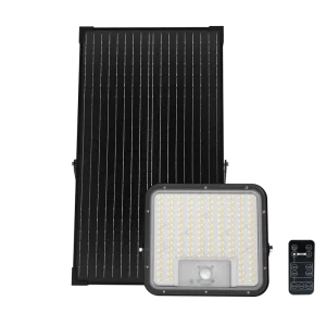 Outdoor Split Type Solar Flood Light 150LM/W High Lumen Solar LED Floodlight with Adjustable CCT