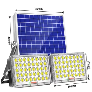 Outdoor Sports Stadium Solar Street Light Two in One High Bright Waterproof IP67 Garden Courtyard Outdoor LED Solar Flood Light
