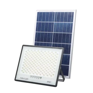 Outdoor Starry Sky Floodlight Solar Panel IP65 2.4V 5500K Warm White 7500LM 150lm W Lighting for Courtyard