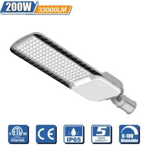 Outdoor Street Light 100W 150W 200W 5000K 100-277VAC Public Lighting Urban and Street LED Lighting