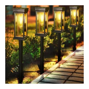 Outdoor Tungsten Bulb Solar Garden Lights for Llawn Patio Yard Walkway