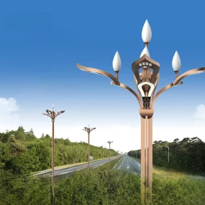 Outdoor Villa Gardens Courtyards Roads Modern Minimalist Square High Pole LED Streetlights