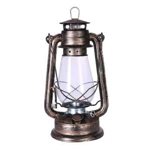 Outdoor Vintage Kerosene Lantern, Handheld Retro Iron Art Camping Light