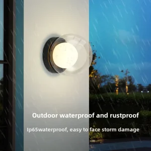 Outdoor Wall Lamp LED Waterproof IP65 Stainless Steel Plug in Design Modern Minimalist Style Courtyard Passageway 3000K Light