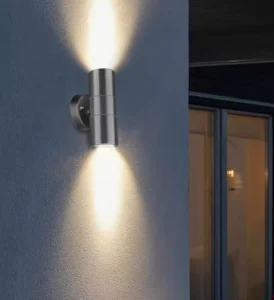 Outdoor Wall Lamp Lighting Stainless Steel GU10 Light Source Waterproof for Garden Lighting