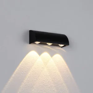 Outdoor Wall Lamp Single Sided Light Emission Small Waterproof Aluminum LED 3000K Dining Rooms Patios Gardens